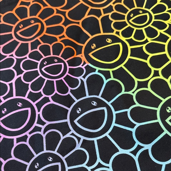 Hublot x Murakami Rainbow Flower Tote Bag Canvas Smiley - Picture 6 of 8